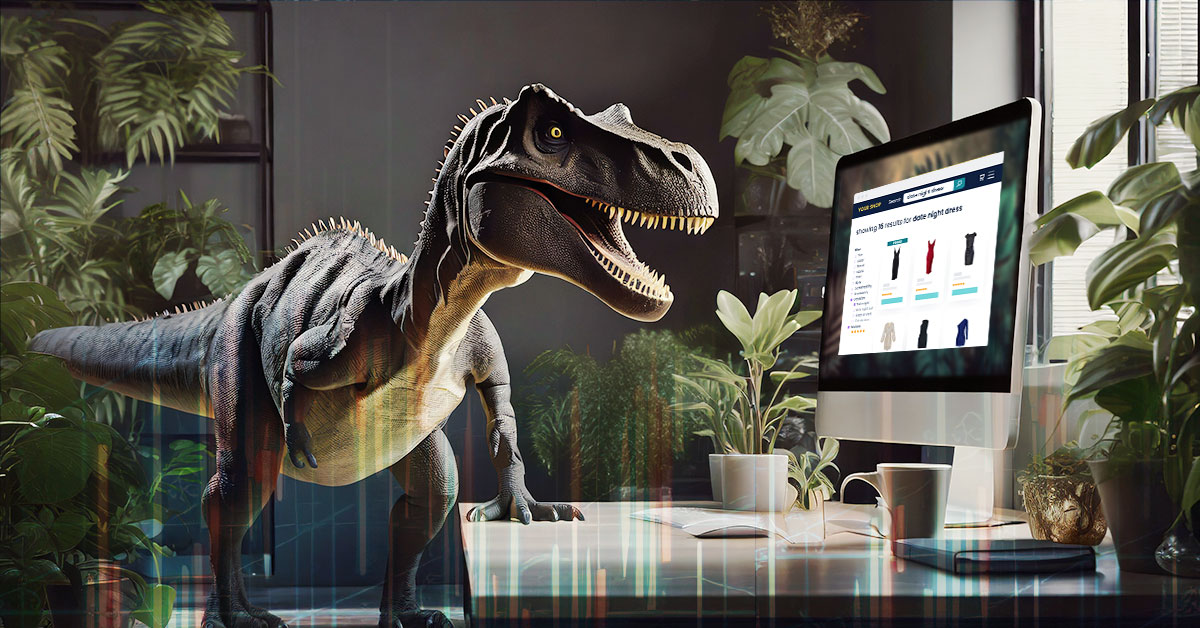 dinosaur shopping online using next-generation search engine